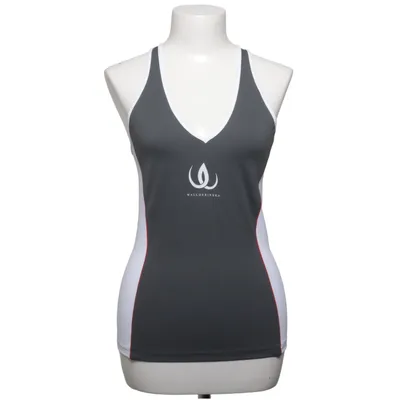 Sports tank top (Gray, White) from Wallderinska Elastane, Polyester