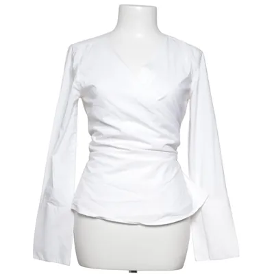 Wrap blouse (White) from GANT Cotton, Polyester
