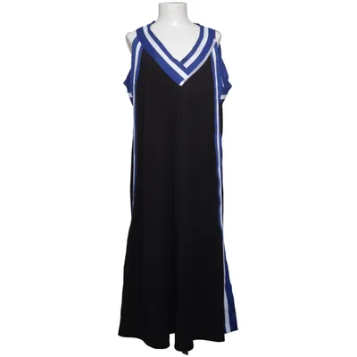 Kjole (Sort, Blå, Hvid) fra Mat. Elastan, Polyester