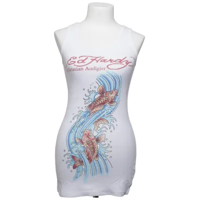 Jurk (Wit, Meerkleurig) van Ed Hardy