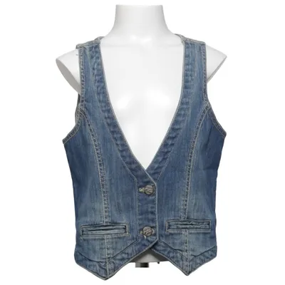 Gilet en jean (Bleu) de L.O.G.G by H&M Coton, Élasthane