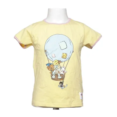 T-shirt (Jaune) de Bamses Värld Coton, Élasthane