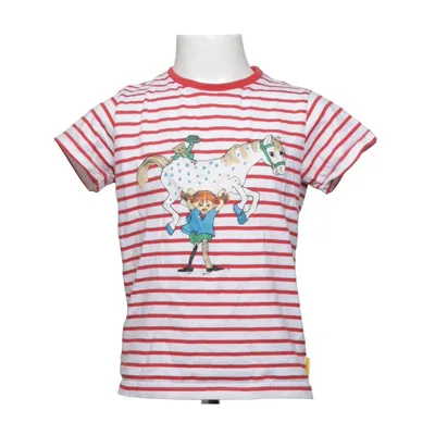 T-shirt (Röd, Vit) från Pippi Långstrump Bomull