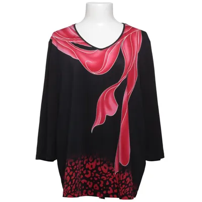 Top (Zwart, Rood) van Komplimente