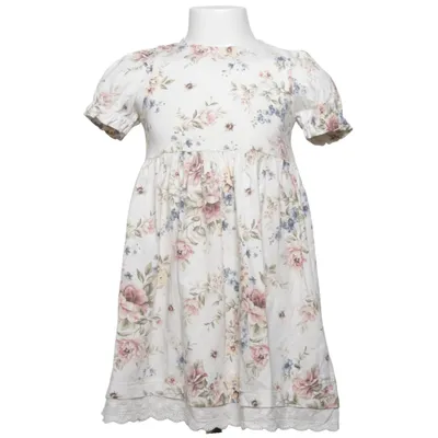 Dress (White, Multicolored) from Newbie by KappAhl Cotton