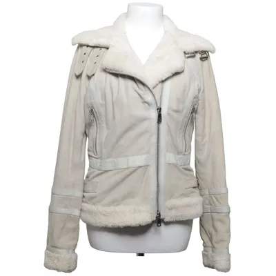 Veste en peau de mouton retournée (Beige) de Oui Cuir, Polyester