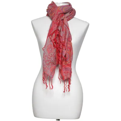 Halstørklæde (Rød, Lilla, Orange) fra Pashmina