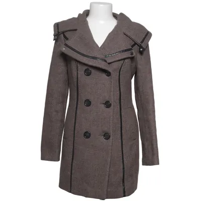 Manteau (Marron) de Tango Polyester, Laine