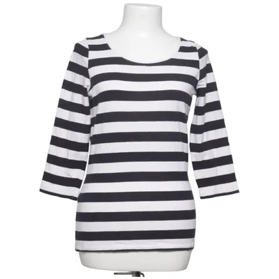 Langærmet t-shirt (Sort, Hvid) fra Anna Bomuld, Elastan