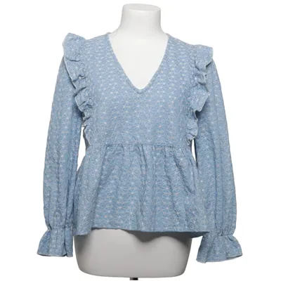 Blouse (Blue, White) from Atelier Evène Cotton, Polyester