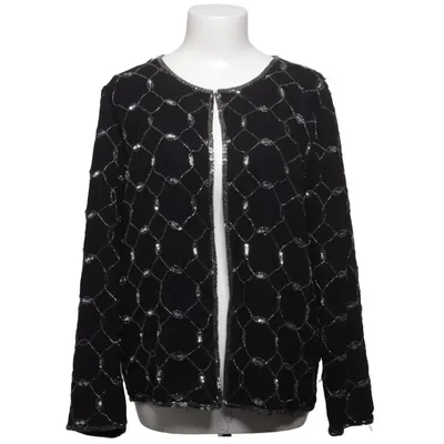 Cardigan (Black, Silver) from Life Style Silk, Viscose
