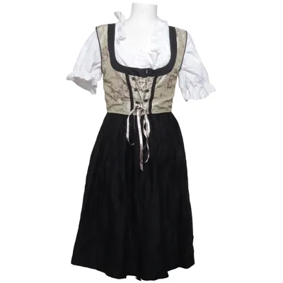 Dirndl (Black, Beige, White) from Lifos Cotton, Polyester