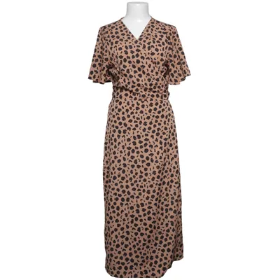 Wrap dress (Beige, Black) from Never Fully Dressed Polyester