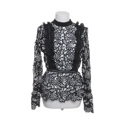 Blouse (Zwart, Wit) van Self-Portrait