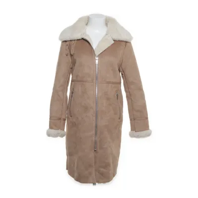 Shearling jas (Beige) van Zara Woman Polyester