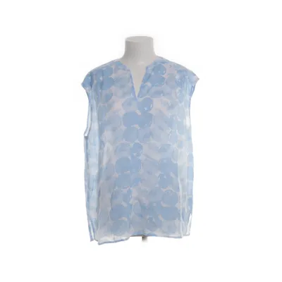 Top (Wit, Blauw) van Eterna Linnen, Lyocell