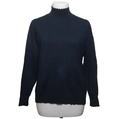 Turtleneck (Blue) from Women Essentials by Tchibo Cotton, Silk, Wool