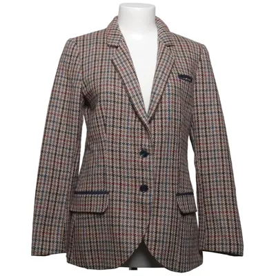 Blazer (Brun, Blå, Flerfarvet) fra Dots Polyester, Uld