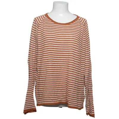 Långärmad t-shirt (Brun, Vit) från Basic Apparel Ekologisk bomull