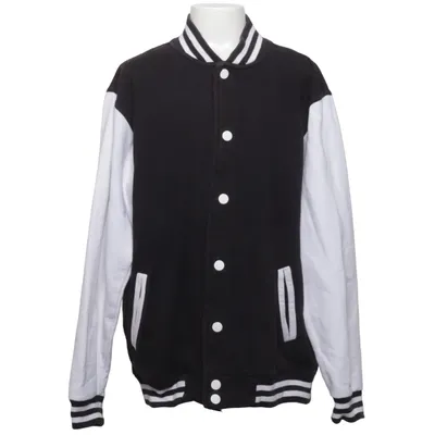 Collegejakke (Sort, Hvid) fra FDM Bomuld, Polyester
