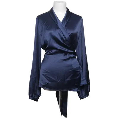 Wrap blouse (Blue) from Daisy Grace Elastane, Polyester
