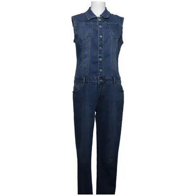 Buksedragt (Blå) fra Nina Carter Bomuld, Elastan, Polyester