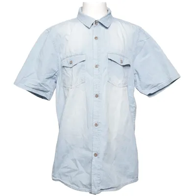 Chemise à manches courtes (Bleu) de Rebel Coton