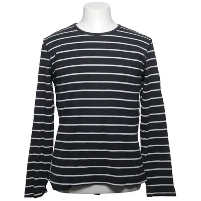 Langærmet t-shirt (Sort, Hvid) fra East West Bomuld