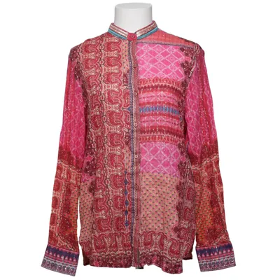Blus (Röd, Flerfärgad) från Desigual Bomull, Metallfiber