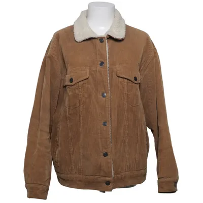 Fodrad jeansjacka (Brun, Vit) från Pull & Bear Polyester