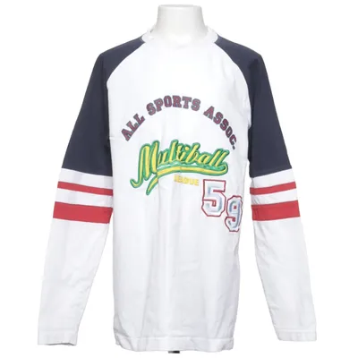 Baseball T-shirt (White, Blue, Red) from Boys Cotton