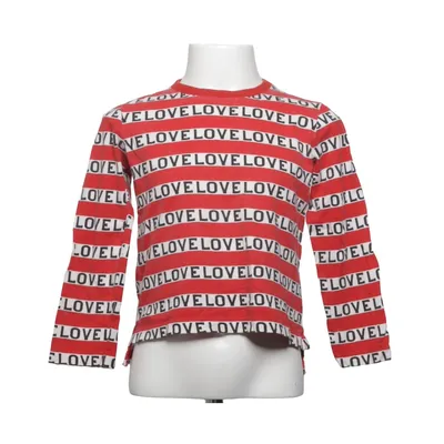 Long sleeve T-shirt (Red, White) from H&M Studio Cotton