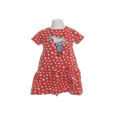 Klänning (Röd, Vit, Flerfärgad) från Pippi Långstrump Elastan, Ekologisk bomull