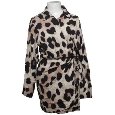 Wrap dress (Beige, Black) from H&M Polyamide, Viscose