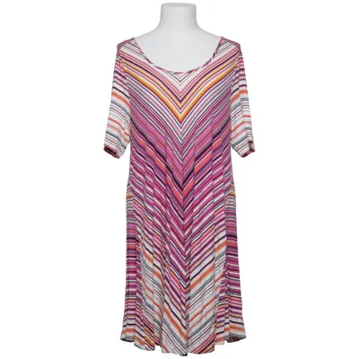 Jurk (Roze, Oranje, Wit, Lila) van Almia Elastaan, Viscose