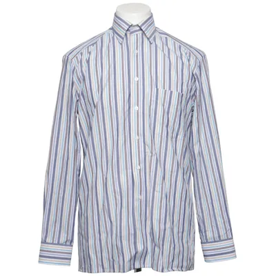 Shirt (Blue, Brown, White) from Marvelis Cotton
