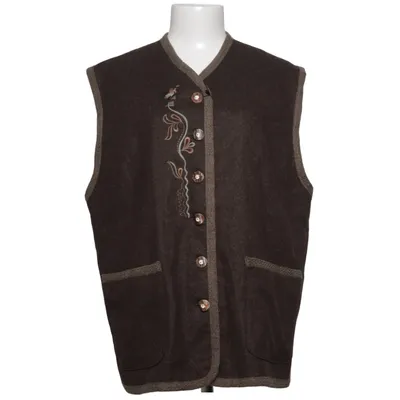 Ytterväst (Brun) från Rose-Dirndl Viskos, Ull