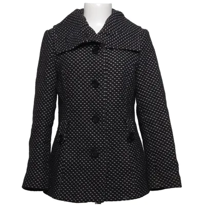 Coat (Black, White) from PTA Acrylic, Polyester