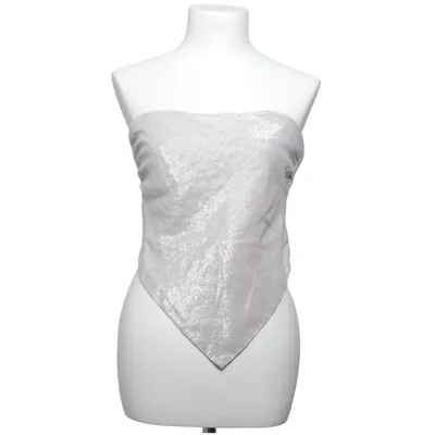 Tubtopp (Silverfärgad) från Zara Bambu, Bomull, Metallfiber