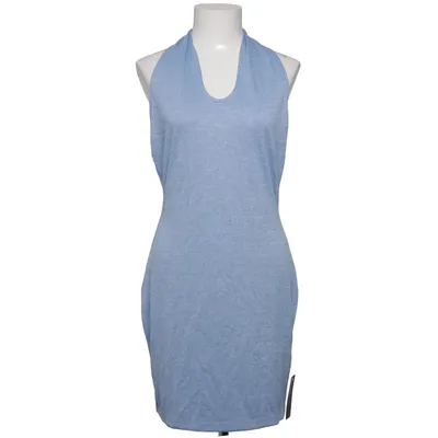 Halternek jurk (Blauw) van Romee Strijd x NA-KD Elastaan, Polyester, Viscose
