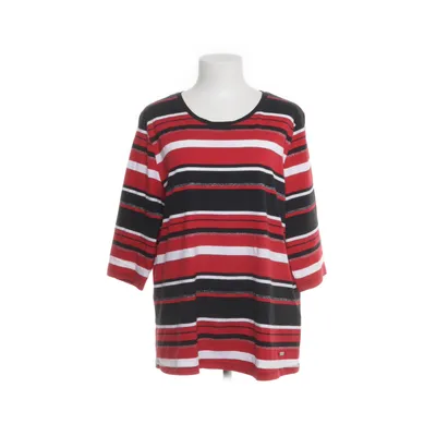 Top (Red, Multicolored) from Collection L. Cotton, Metallic fiber