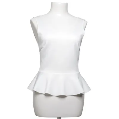 Peplum top (White) from Oxygene
