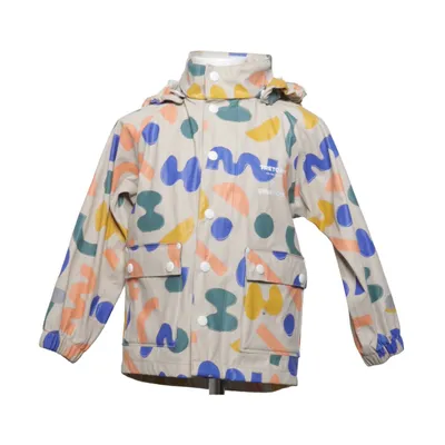 Regenjack (Beige, Meerkleurig) van Gina Tricot x Tretorn Polyester, Polyurethaan