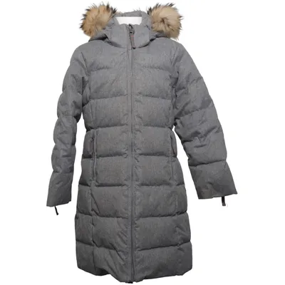 Daunenmantel (Grau) von Ver de Terre Daune, Feder, Nylon, Polyester