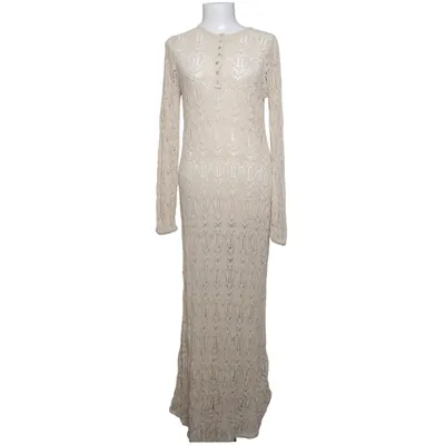 Långklänning (Beige) från Zara Bomull, Polyamid