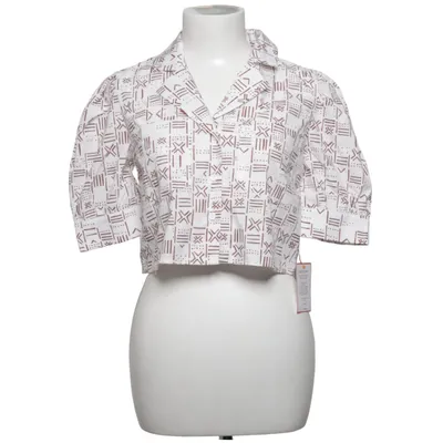 Kortärmad skjorta (Vit, Flerfärgad) från Glamorous Bomull