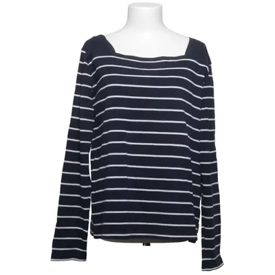 T-shirt à manches longues (Bleu, Blanc) de Key West Coton