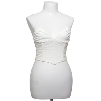 Crop top (Hvid) fra Bik Bok Elastan, Polyamid, Polyester