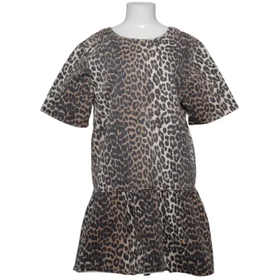 Robe (Beige, Noir) de Ganni Élasthane, Coton biologique