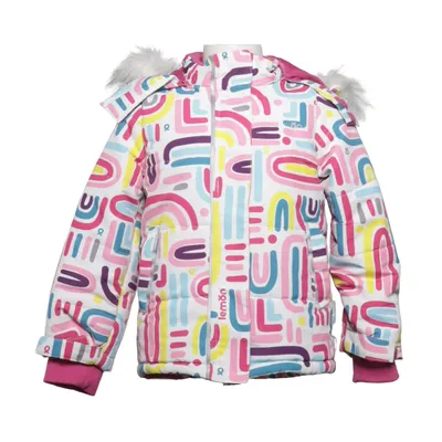 Skidjacka (Vit, Flerfärgad) från Lemon Polyester
